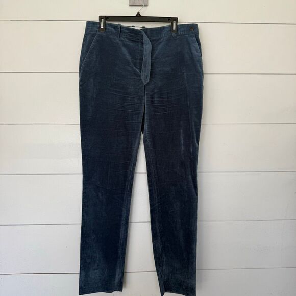 Theory Women’s 12 Blue Slim Modern Corduroy Pants - Picture 1 of 5